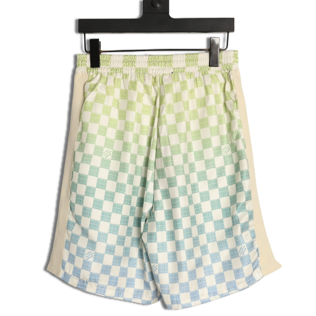 Louis Vuitton Gradient Checkerboard Shorts - Mint Grey