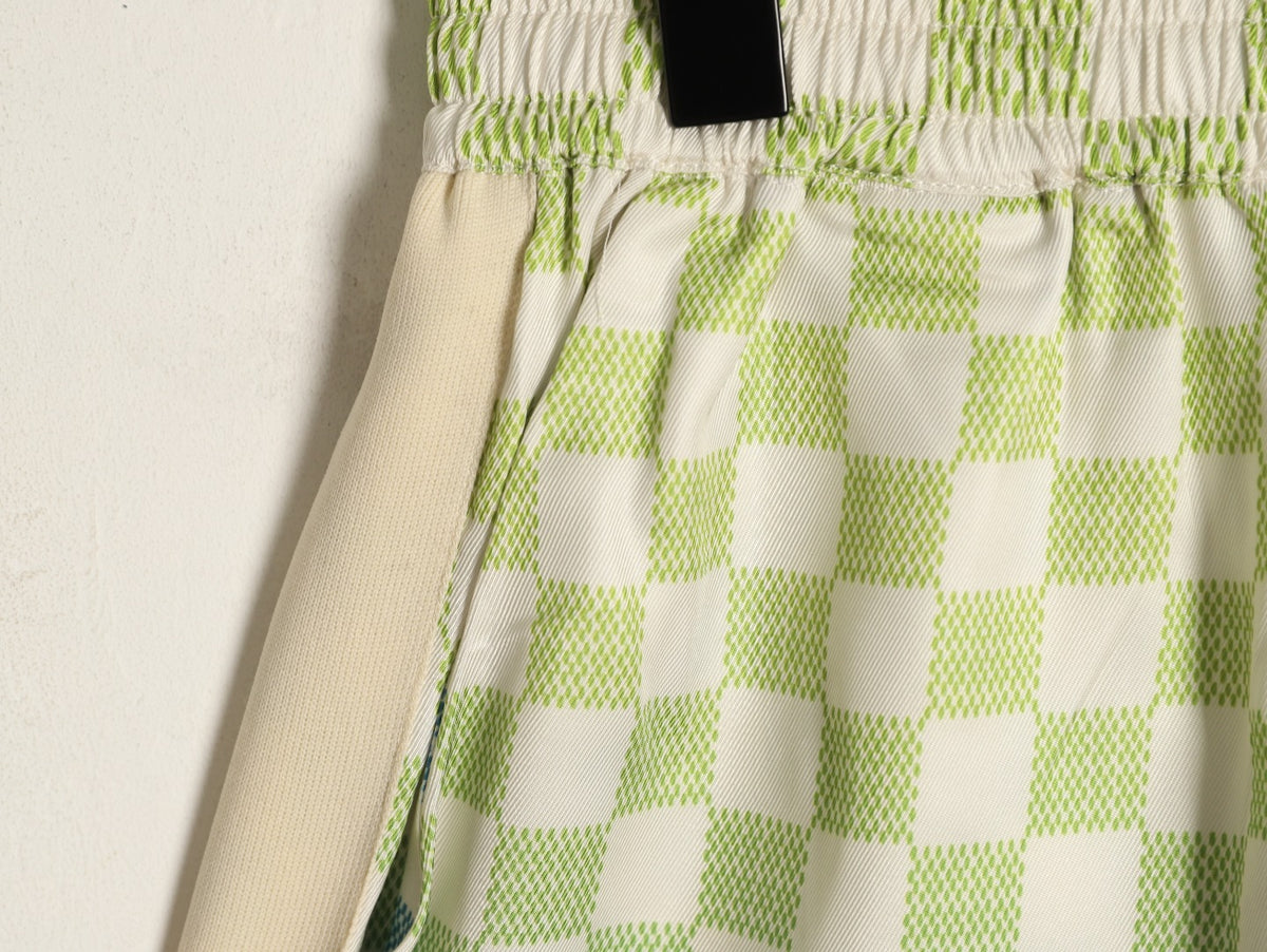 Louis Vuitton Gradient Checkerboard Shorts - Mint Grey