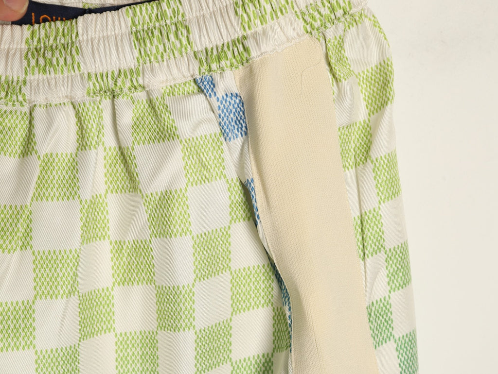 Louis Vuitton Gradient Checkerboard Shorts - Mint Grey