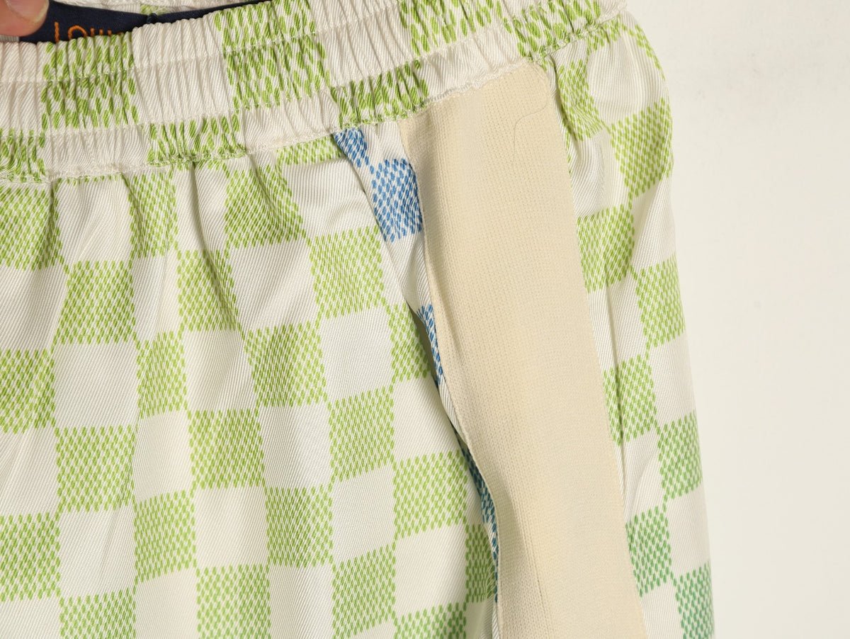 Louis Vuitton Gradient Checkerboard Shorts - Mint Grey