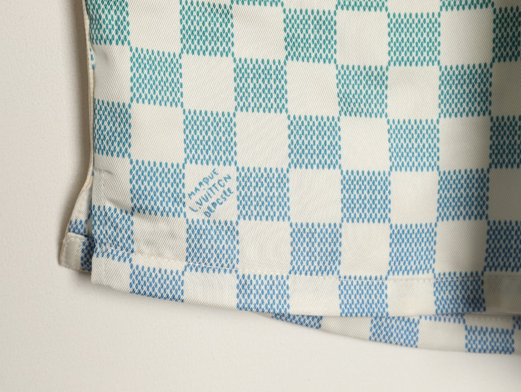 Louis Vuitton Gradient Checkerboard Shorts - Mint Grey