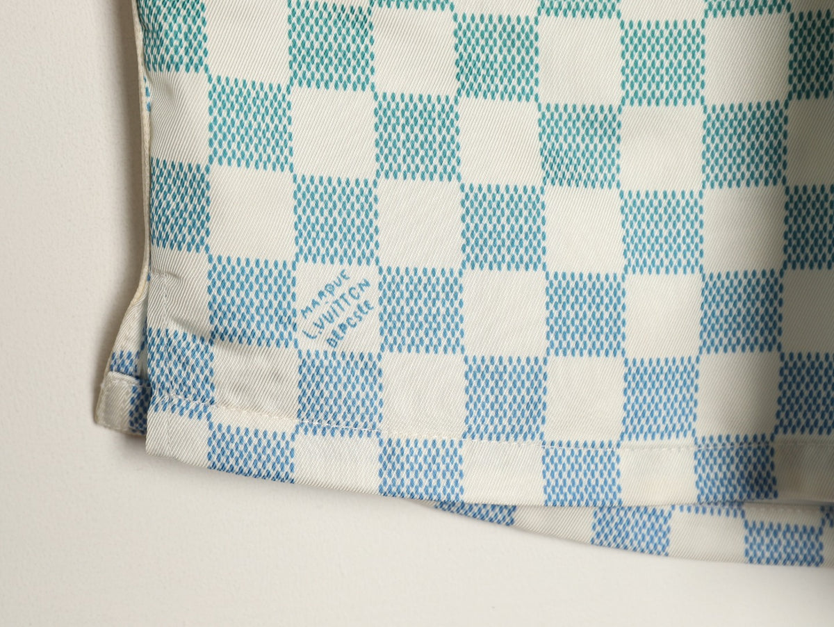Louis Vuitton Gradient Checkerboard Shorts - Mint Grey