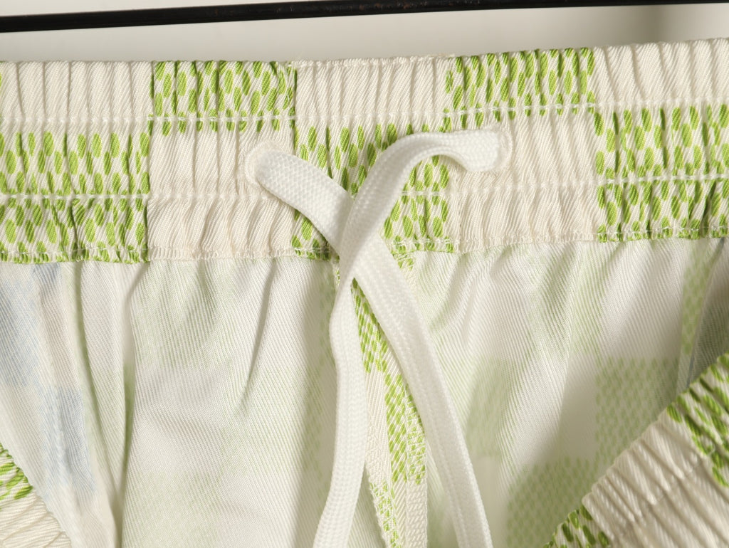 Louis Vuitton Gradient Checkerboard Shorts - Mint Grey