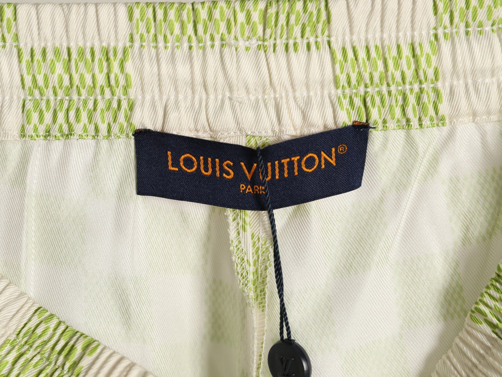 Louis Vuitton Gradient Checkerboard Shorts - Mint Grey