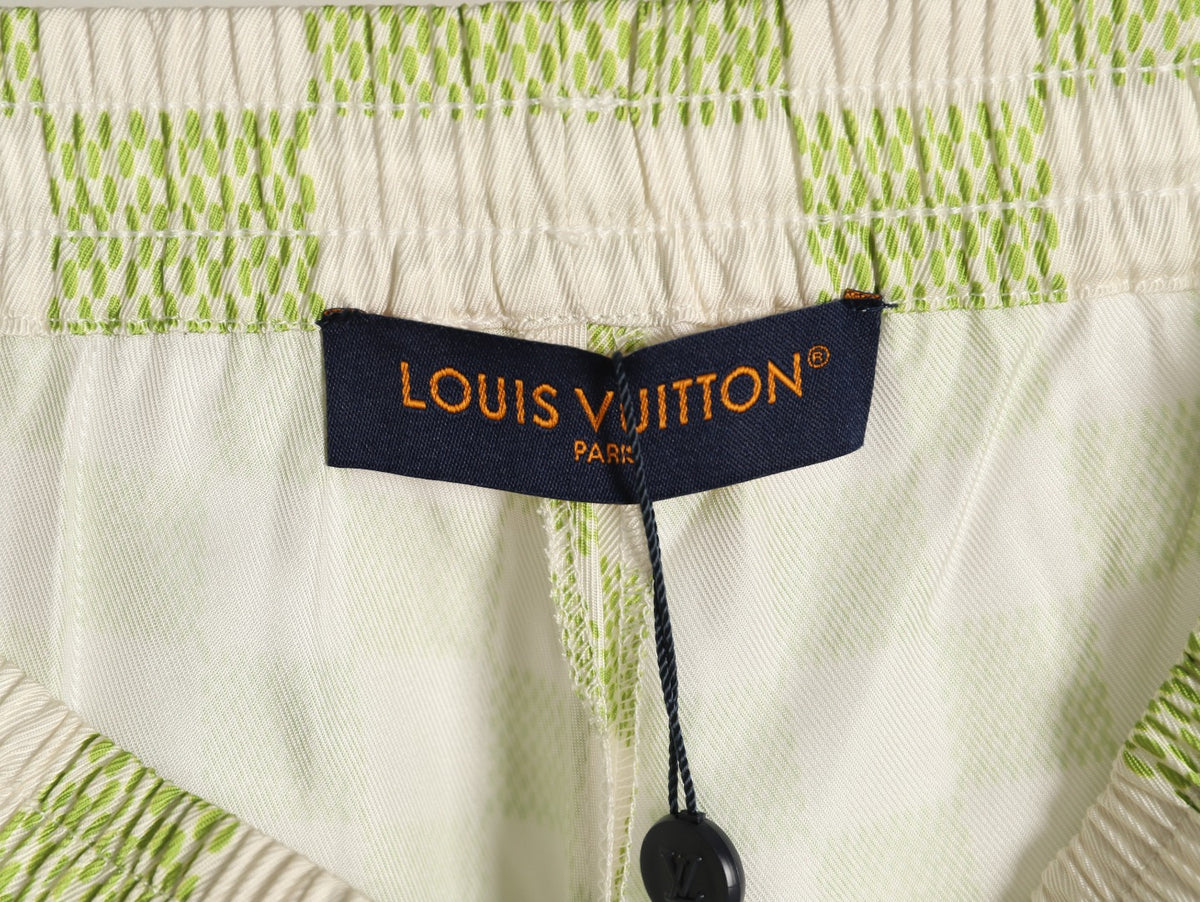 Louis Vuitton Gradient Checkerboard Shorts - Mint Grey