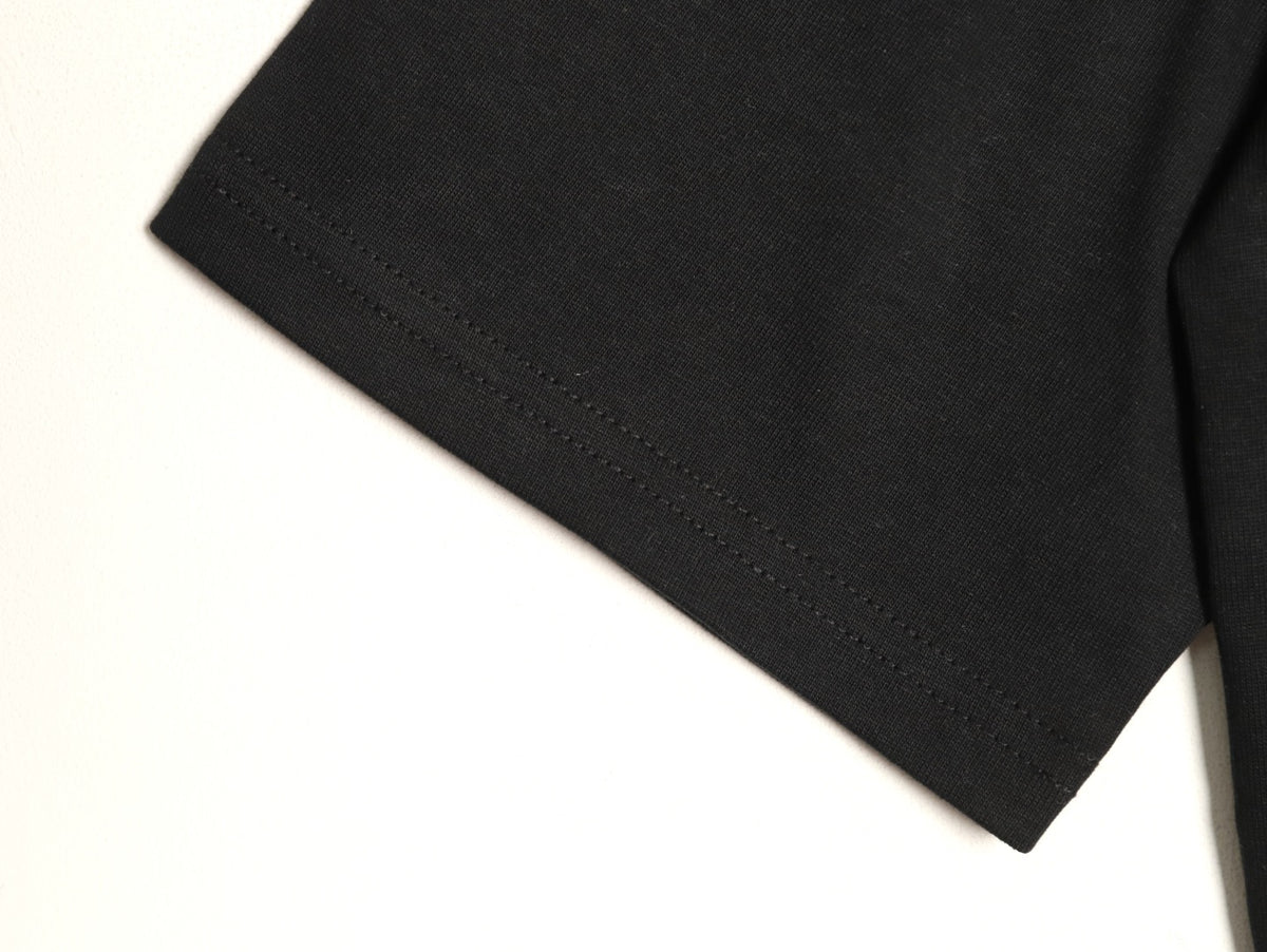 Prada 26SS Milano Logo Graphic Short-Sleeve T-Shirt - Black