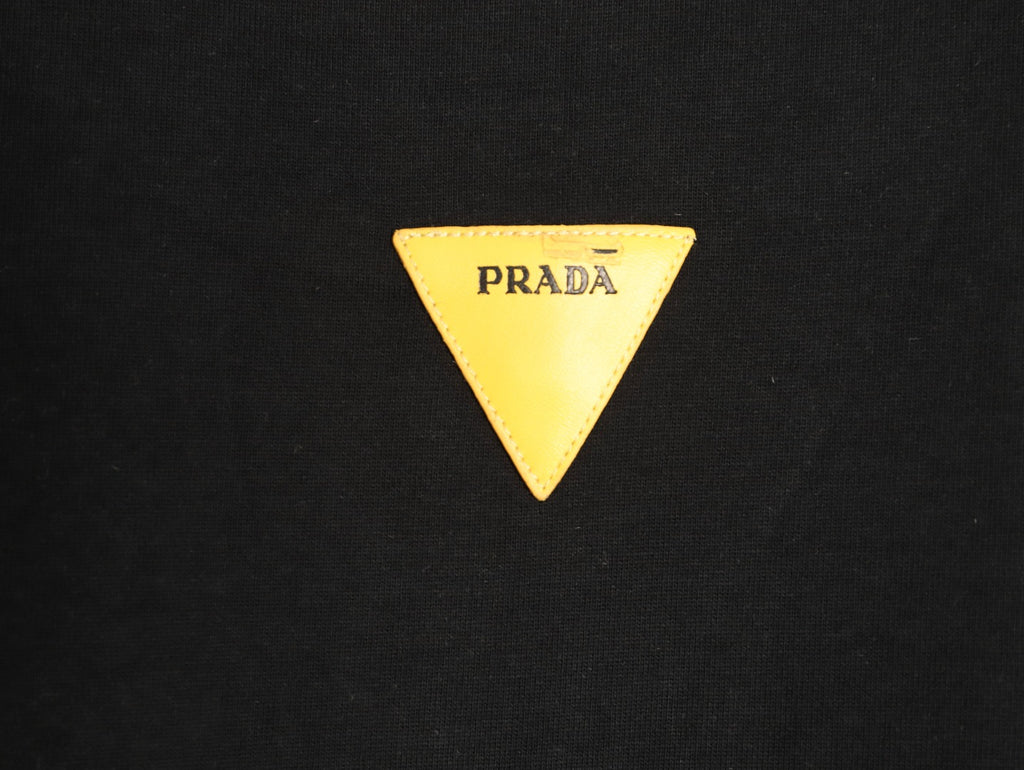 Prada 26SS Milano Logo Graphic Short-Sleeve T-Shirt - Black