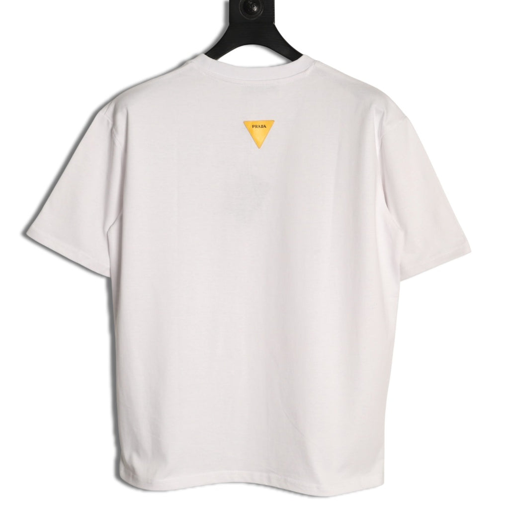 Prada 26SS Milano Logo Graphic Short-Sleeve T-Shirt - Black（副本）