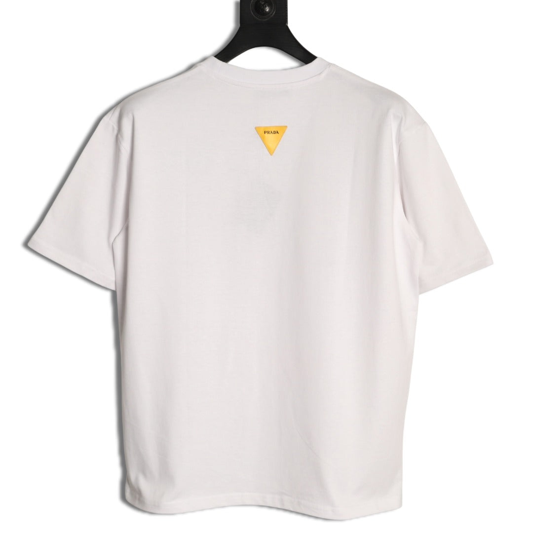 Prada 26SS Milano Logo Graphic Short-Sleeve T-Shirt - Black（副本）
