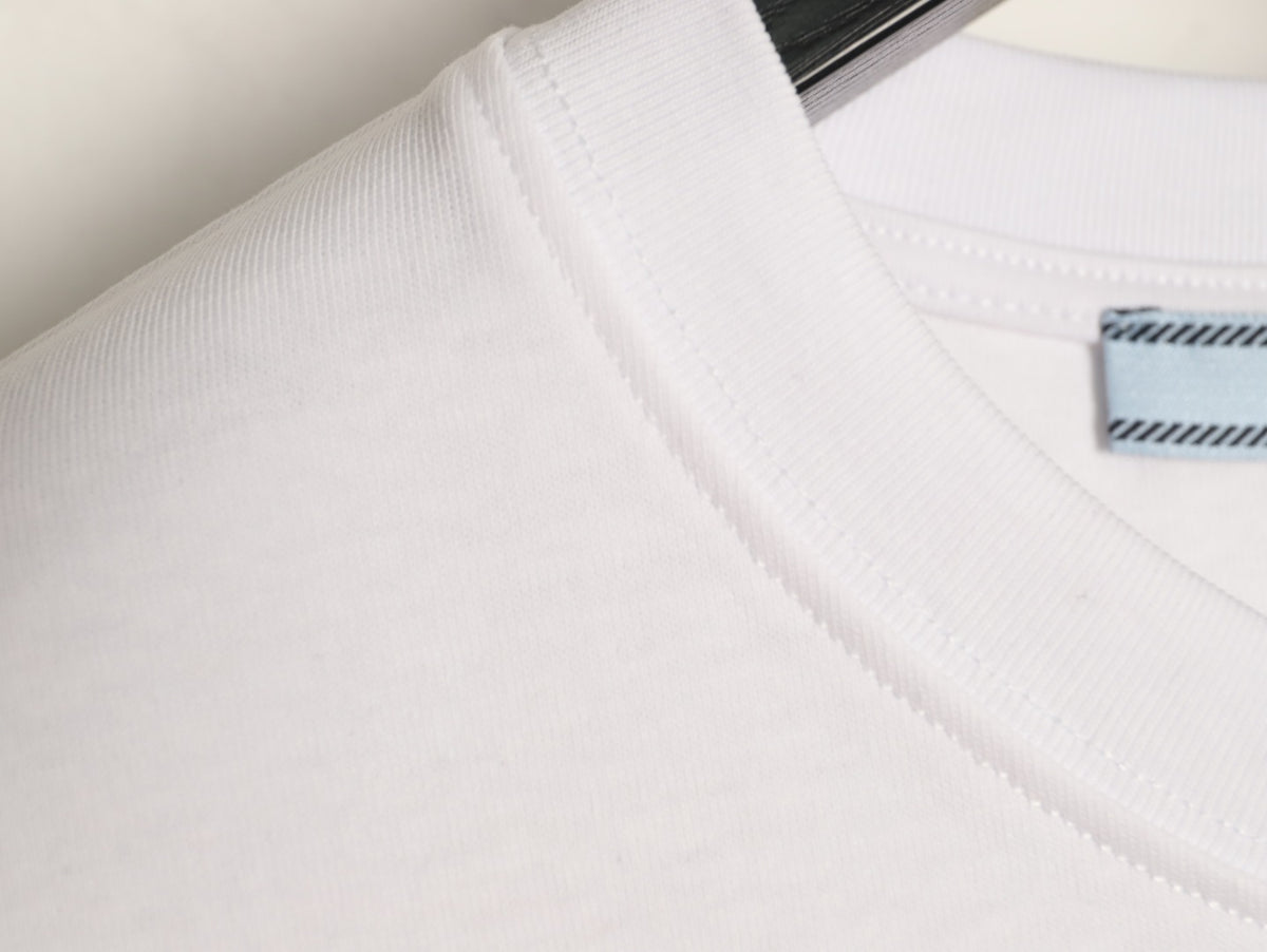 Prada 26SS Milano Logo Graphic Short-Sleeve T-Shirt - Black（副本）