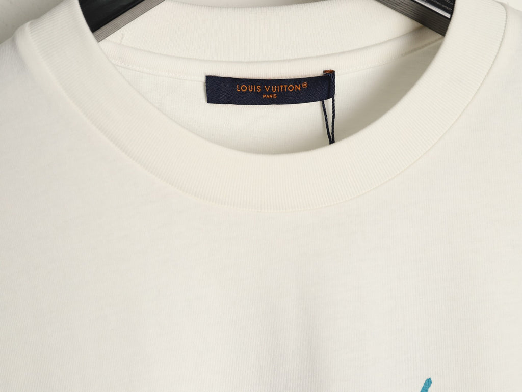 Louis Vuitton Watercolor Fireworks Graphic T-Shirt - Ivory