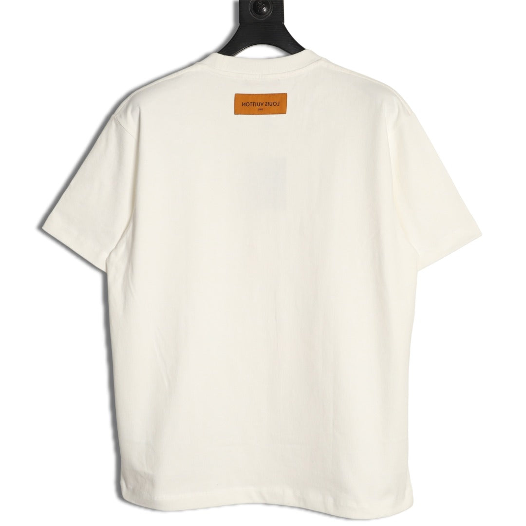 Louis Vuitton Melting Monogram Embroidered T-Shirt - Ivory