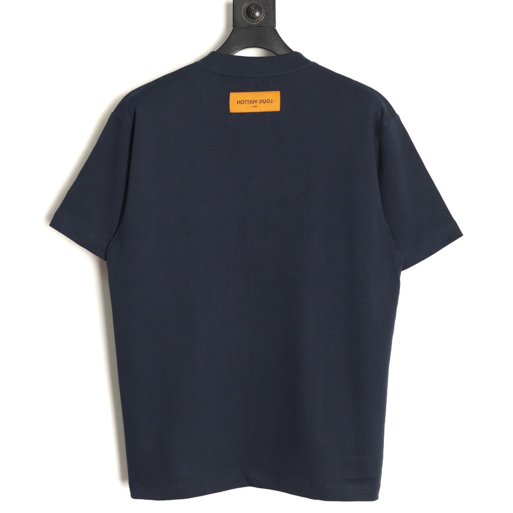 Louis Vuitton Melting Monogram Embroidered T-Shirt - Navy