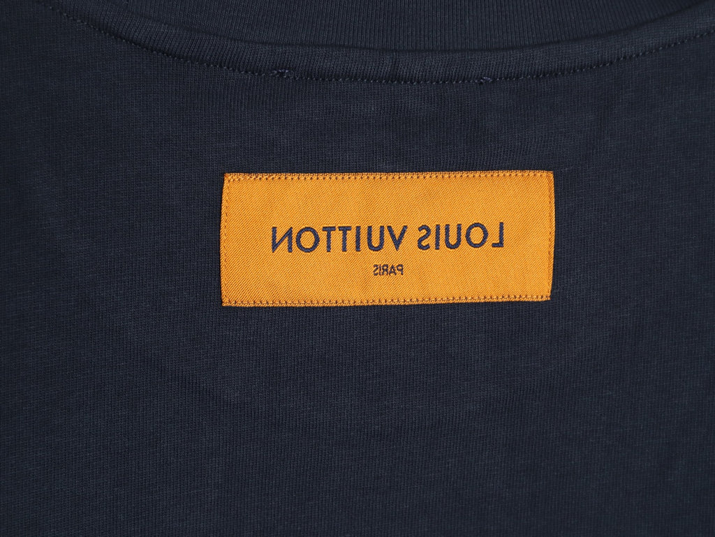 Louis Vuitton Melting Monogram Embroidered T-Shirt - Navy