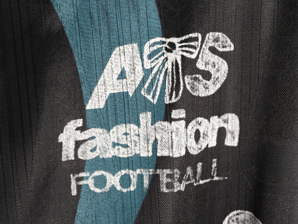 Acne Studios Bow Graphic Football Jersey Long-Sleeve Top - Black