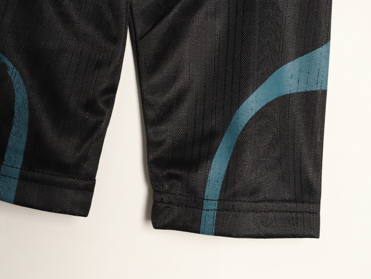 Acne Studios Bow Graphic Football Jersey Long-Sleeve Top - Black