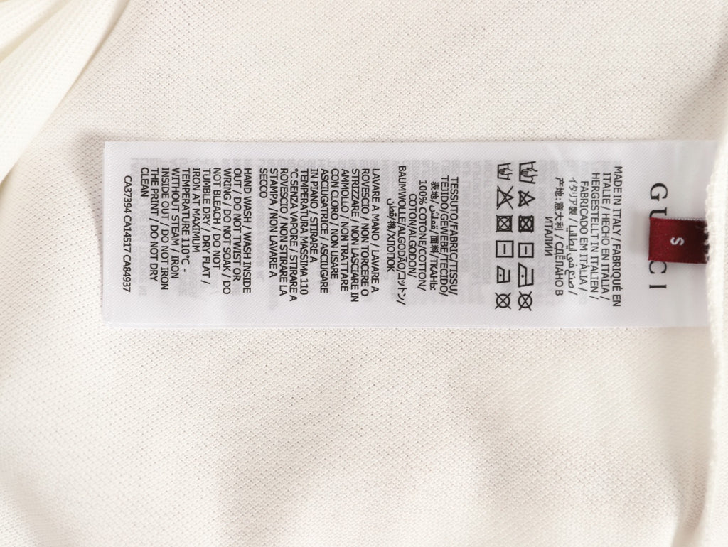 Gucci GG Embroidered Short-Sleeve Polo Shirt - White