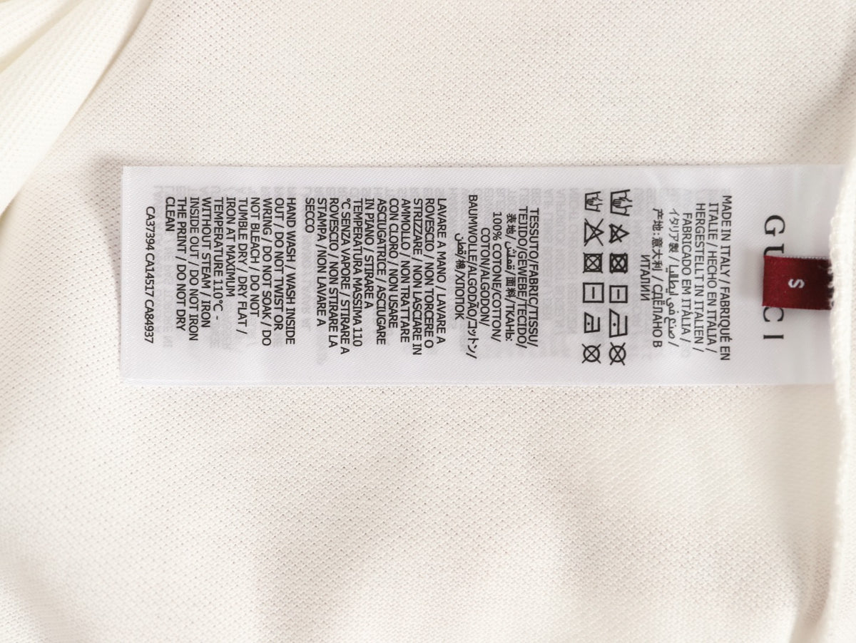 Gucci GG Embroidered Short-Sleeve Polo Shirt - White