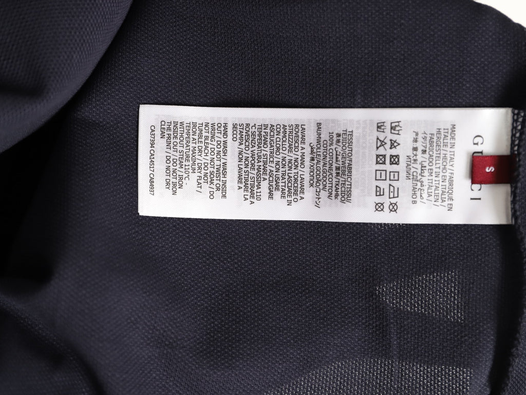 Gucci GG Embroidered Short-Sleeve Polo Shirt - Navy