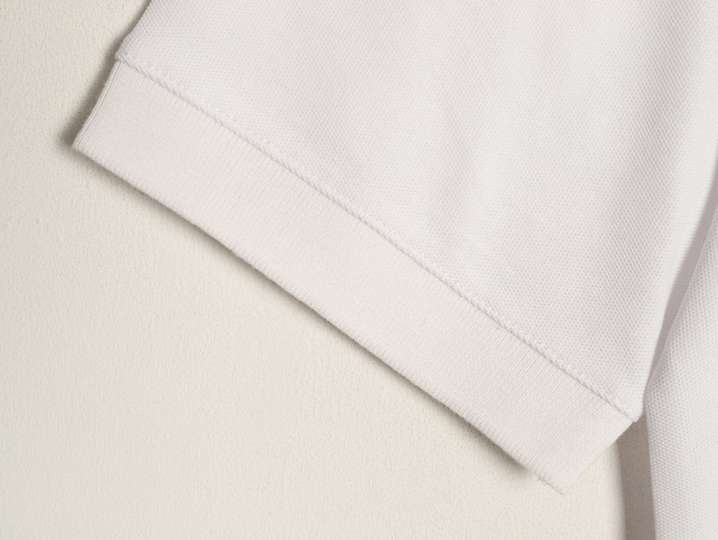 Louis Vuitton 25SS Letter-Detail Short-Sleeve Polo - White