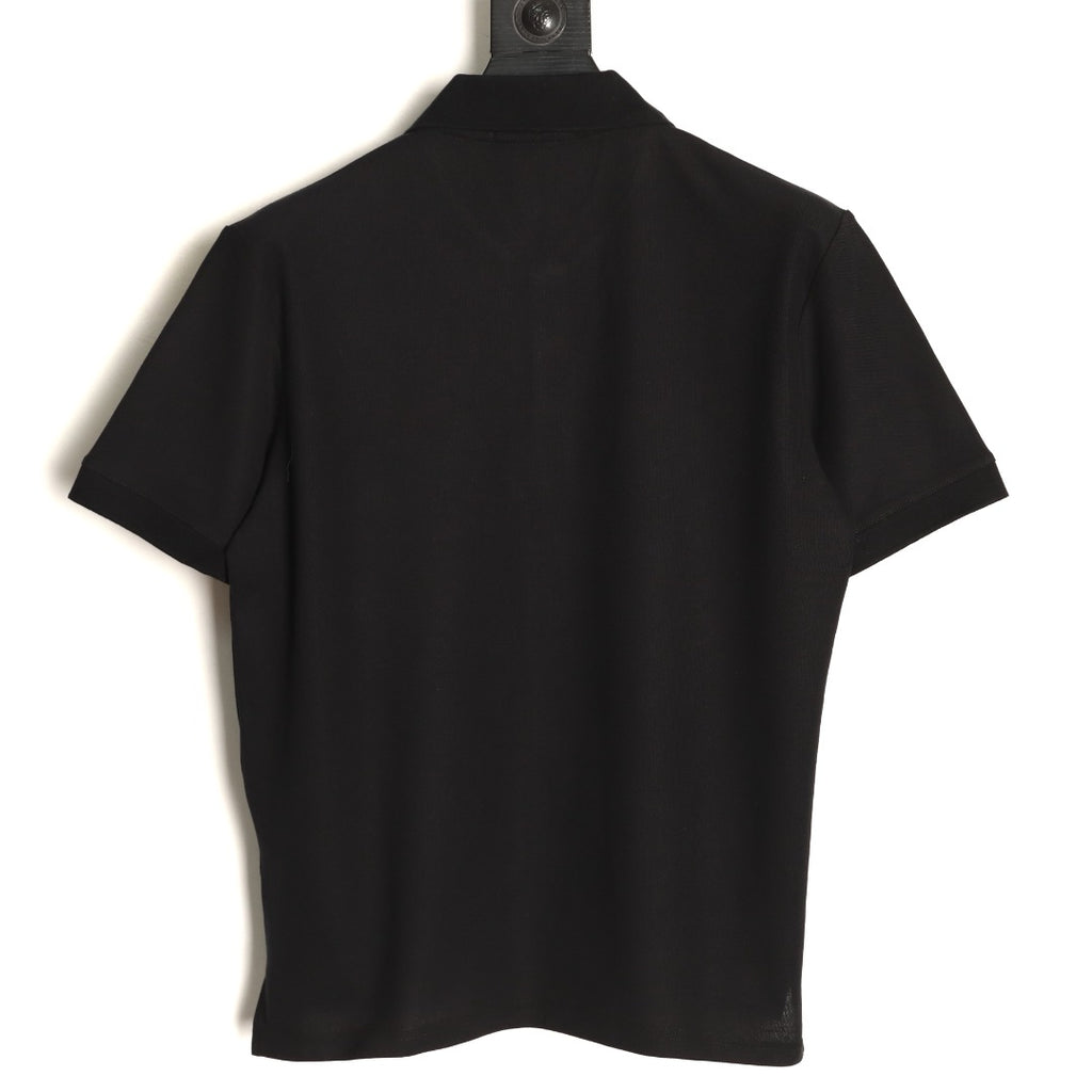 Louis Vuitton 25SS Letter-Detail Short-Sleeve Polo - Black