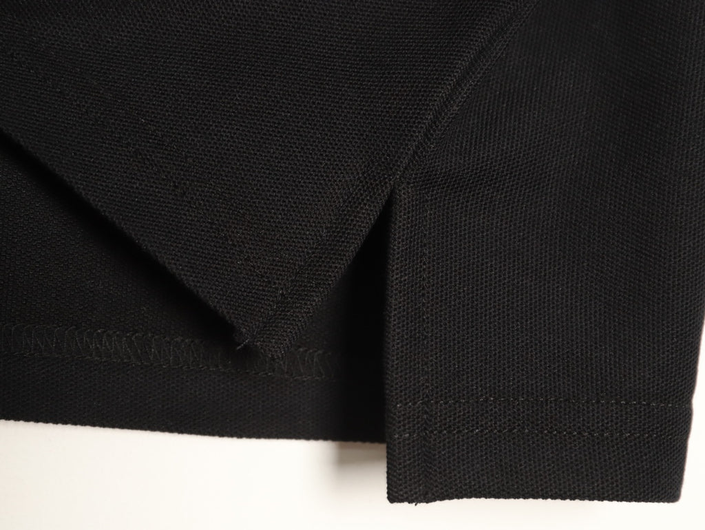 Louis Vuitton 25SS Letter-Detail Short-Sleeve Polo - Black
