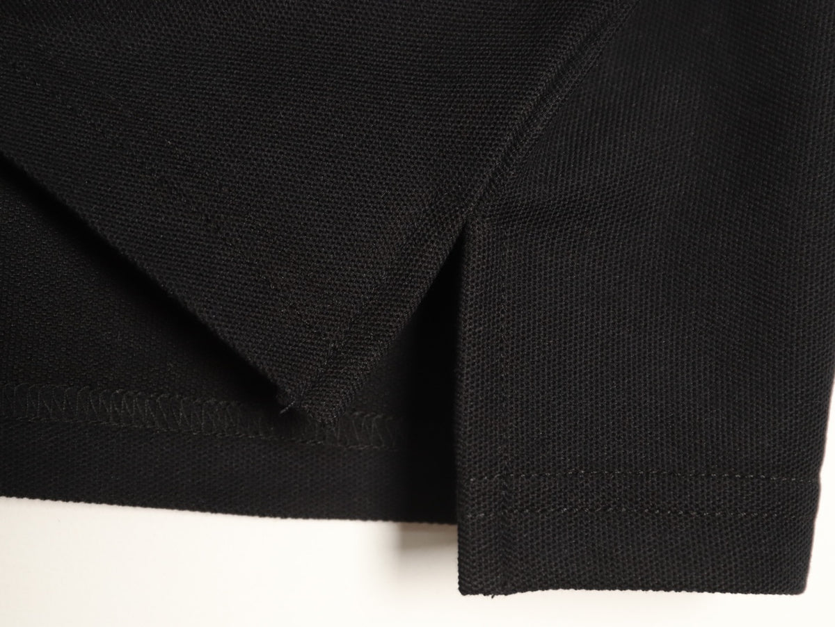 Louis Vuitton 25SS Letter-Detail Short-Sleeve Polo - Black