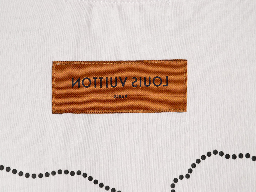 Louis Vuitton Dashed Cloud Logo Graphic T-Shirt - White