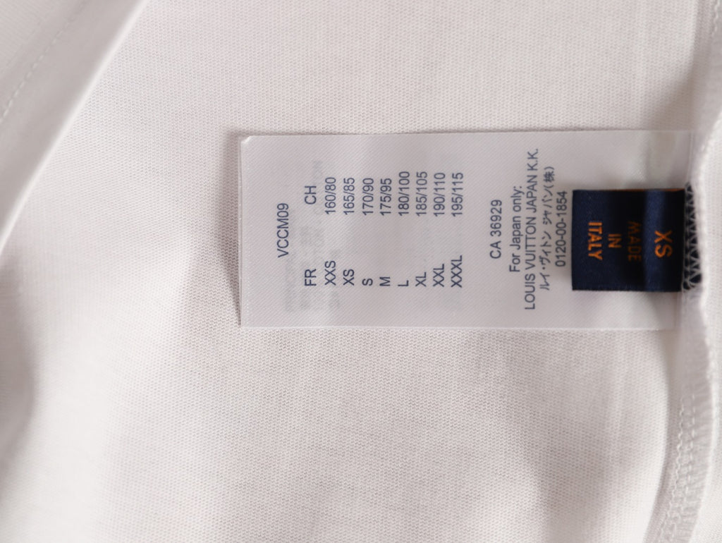 Louis Vuitton Dashed Cloud Logo Graphic T-Shirt - White