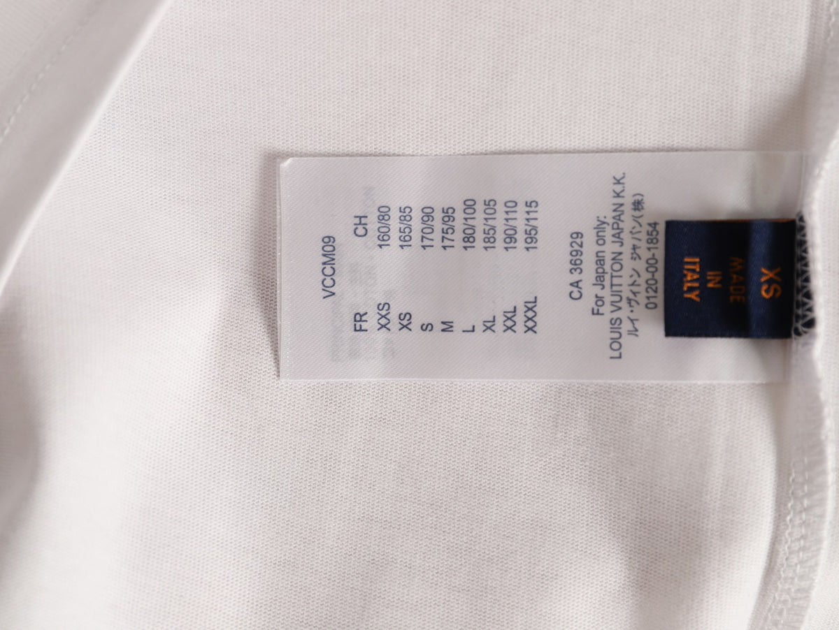 Louis Vuitton Dashed Cloud Logo Graphic T-Shirt - White