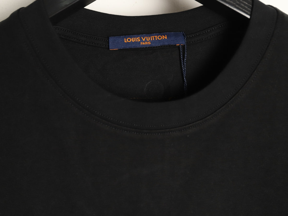 Louis Vuitton Dashed Cloud Logo Graphic T-Shirt - Black