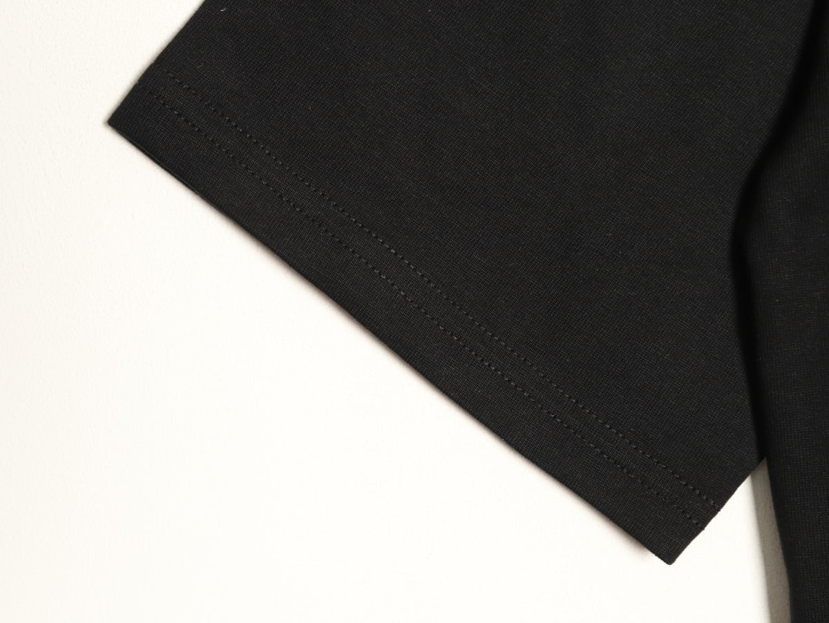 Louis Vuitton Dashed Cloud Logo Graphic T-Shirt - Black