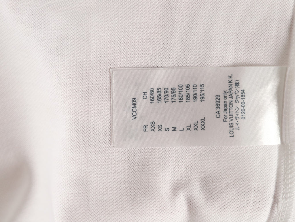Louis Vuitton Classic Small-Logo Embroidered Polo - White