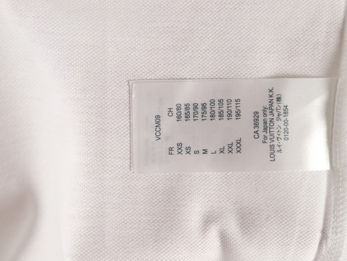 Louis Vuitton Classic Small-Logo Embroidered Polo - White
