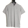 Louis Vuitton Classic Small-Logo Embroidered Polo - Heather Gray