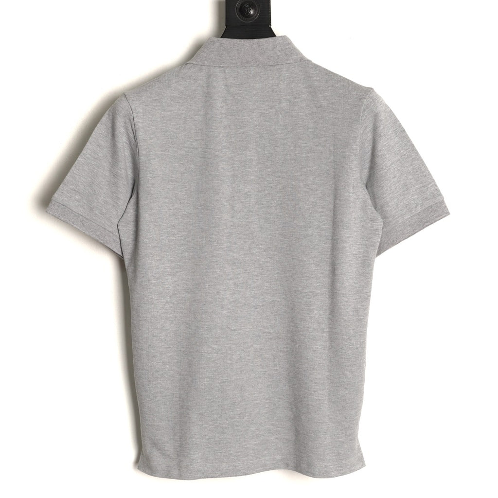 Louis Vuitton Classic Small-Logo Embroidered Polo - Heather Gray