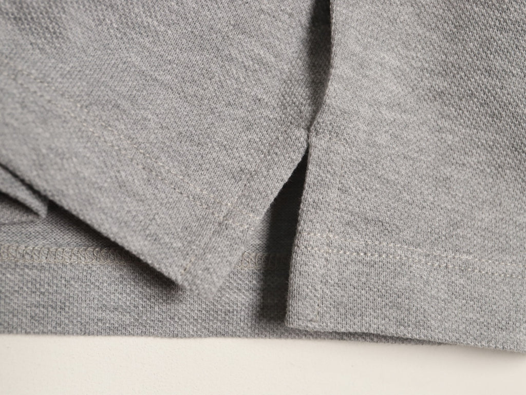 Louis Vuitton Classic Small-Logo Embroidered Polo - Heather Gray