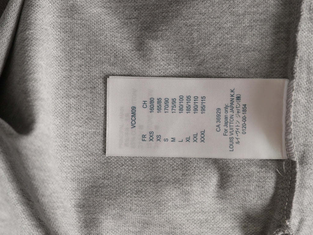Louis Vuitton Classic Small-Logo Embroidered Polo - Heather Gray