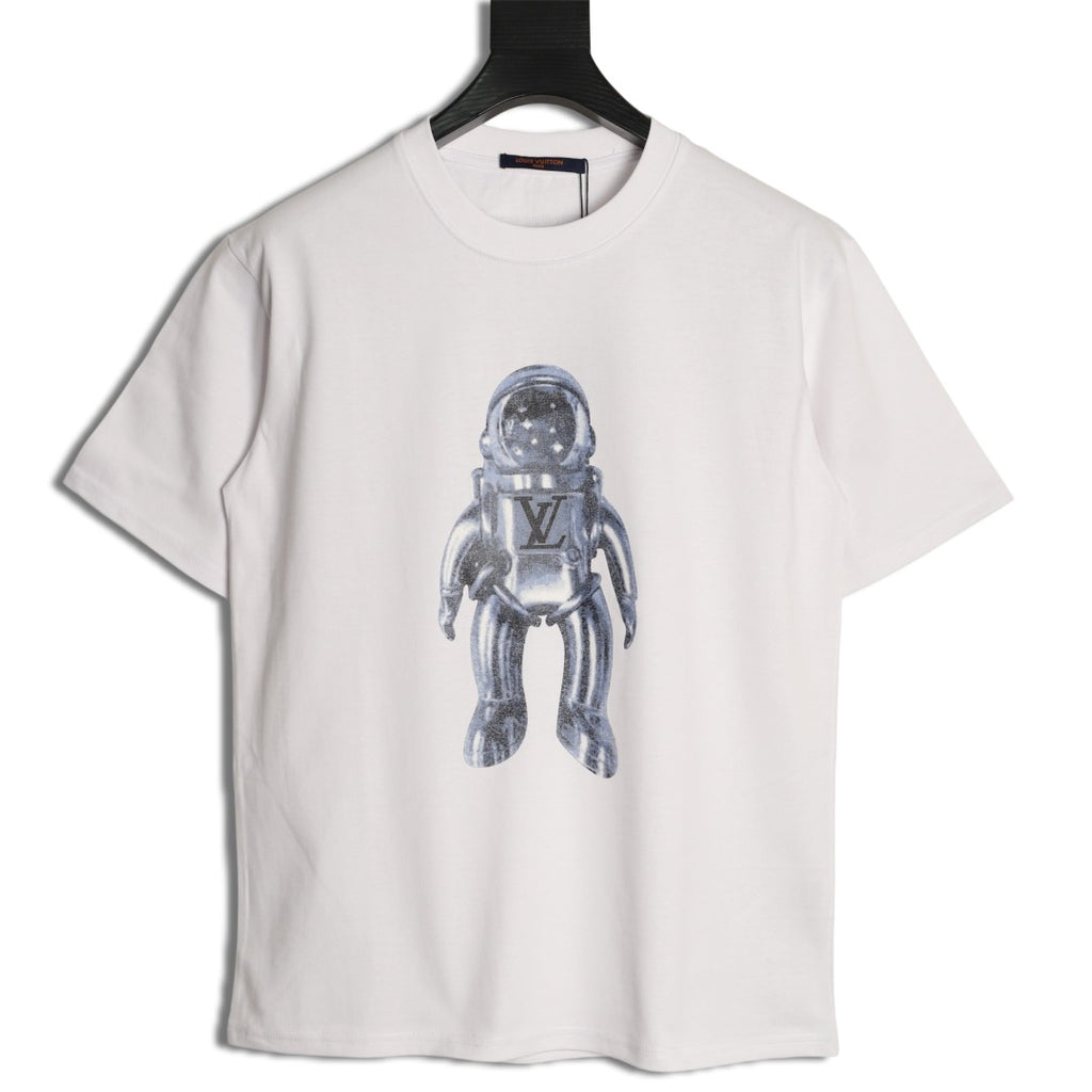 Louis Vuitton Astronaut Graphic Short-Sleeve T-Shirt - White