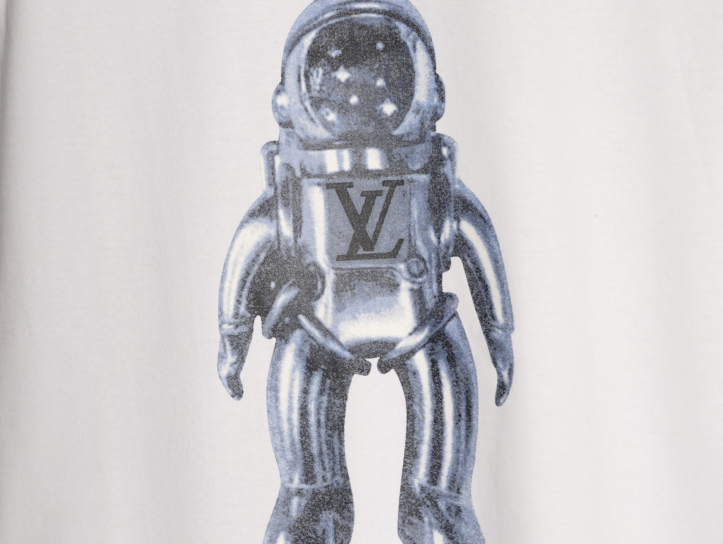Louis Vuitton Astronaut Graphic Short-Sleeve T-Shirt - White