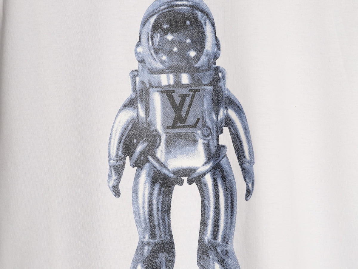 Louis Vuitton Astronaut Graphic Short-Sleeve T-Shirt - White