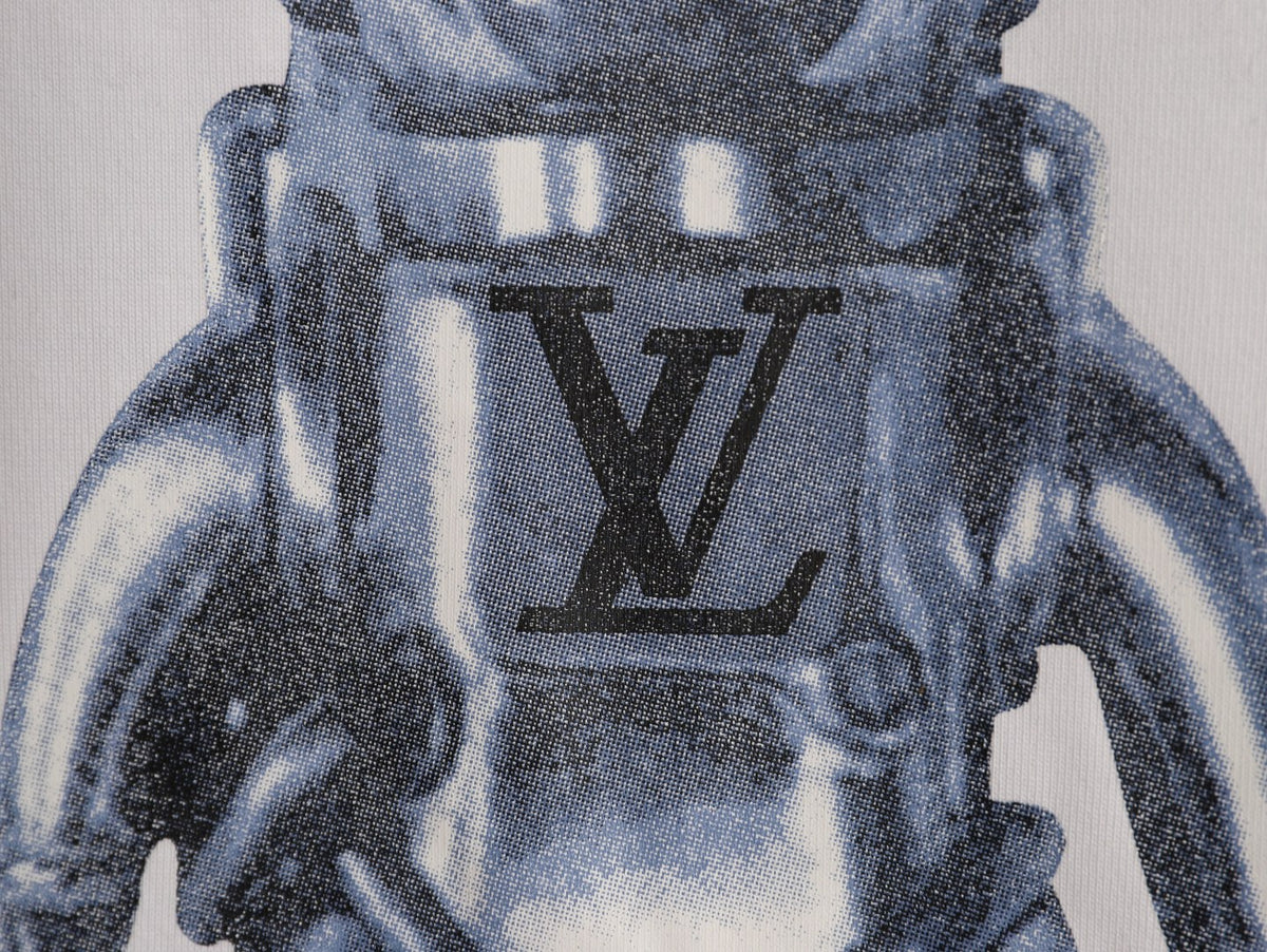 Louis Vuitton Astronaut Graphic Short-Sleeve T-Shirt - White