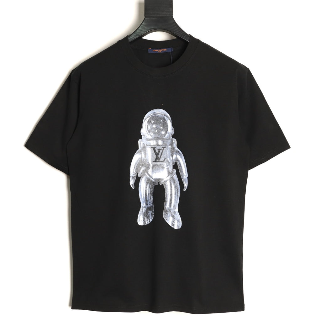 Louis Vuitton Astronaut Graphic Short-Sleeve T-Shirt - Black