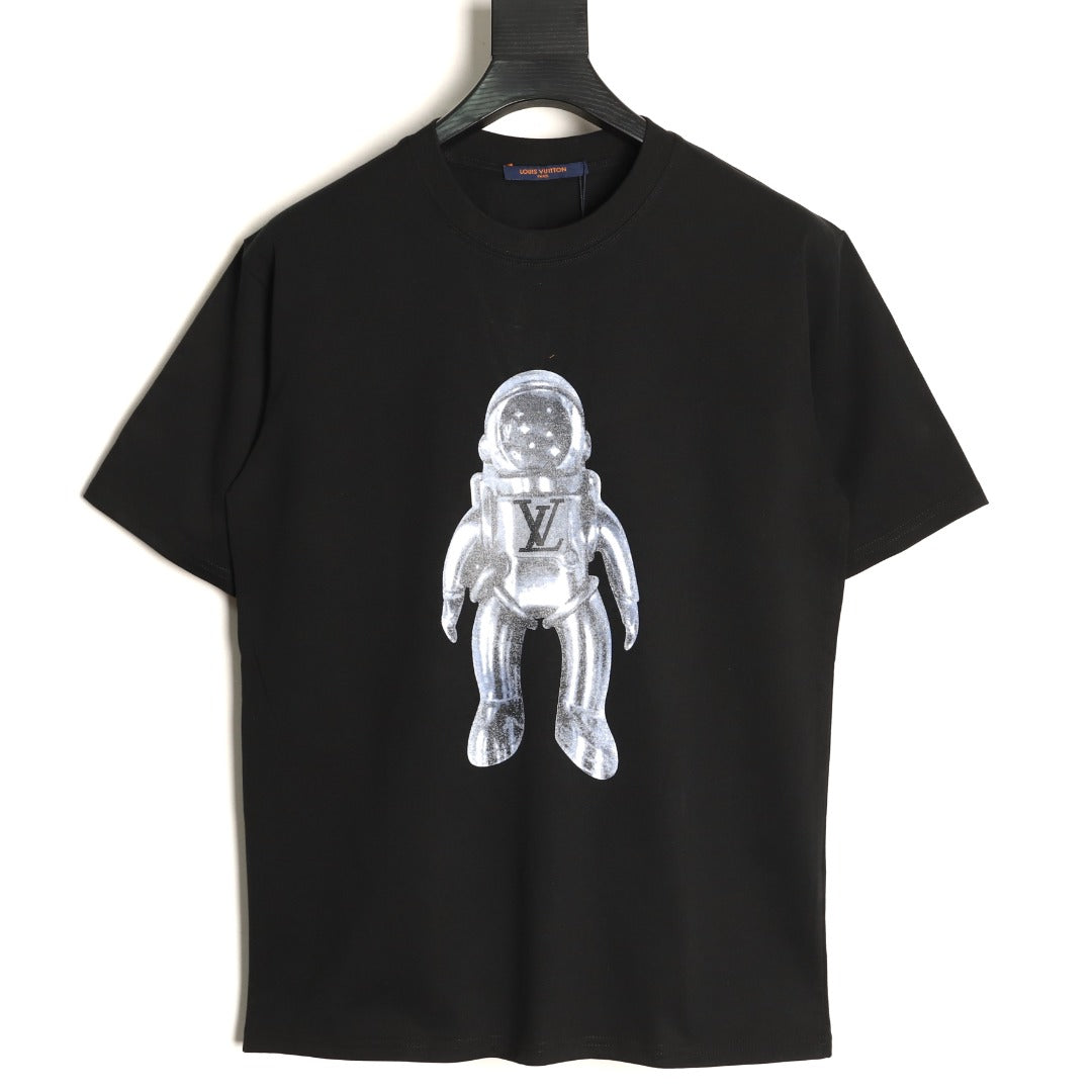 Louis Vuitton Astronaut Graphic Short-Sleeve T-Shirt - Black
