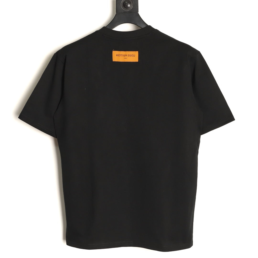 Louis Vuitton Astronaut Graphic Short-Sleeve T-Shirt - Black