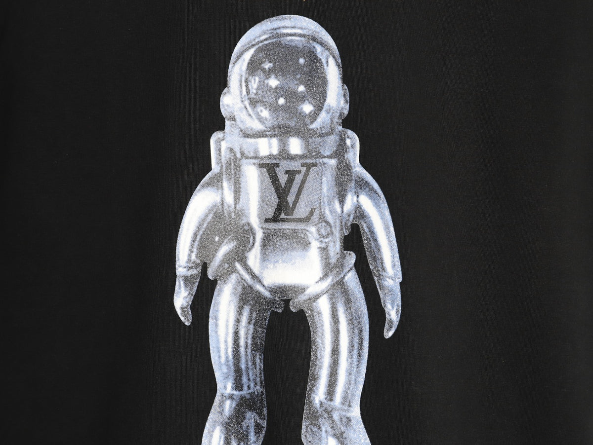 Louis Vuitton Astronaut Graphic Short-Sleeve T-Shirt - Black