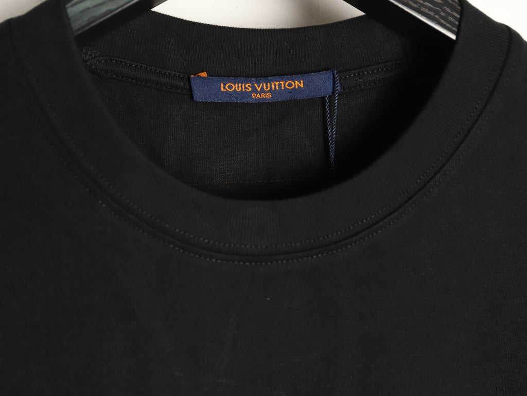 Louis Vuitton Astronaut Graphic Short-Sleeve T-Shirt - Black