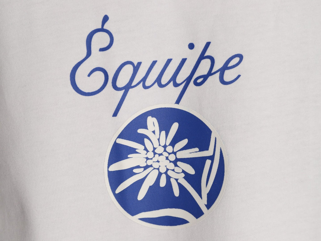 Louis Vuitton Blue Floral Graphic Short-Sleeve T-Shirt - White