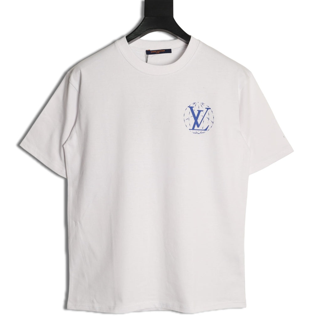 Louis Vuitton Globe Slogan Back-Print T-Shirt - White