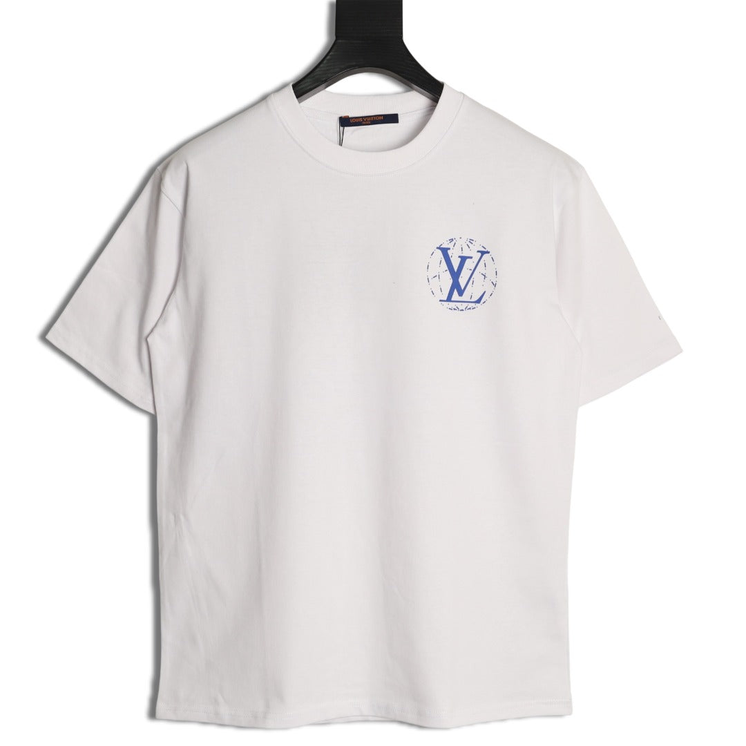 Louis Vuitton Globe Slogan Back-Print T-Shirt - White